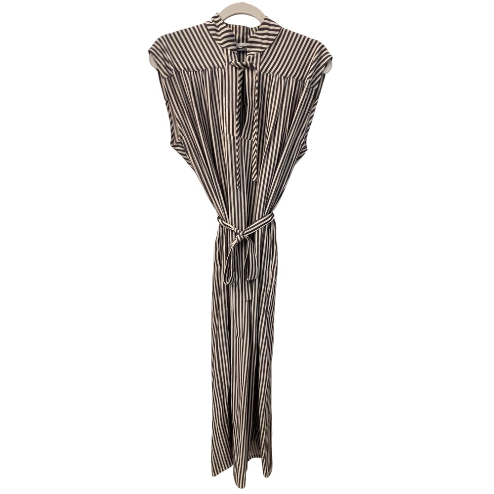 Roseanna Paris Melina Dreamer Midi Dress Sleveless Belted. Color Ecru. Large
